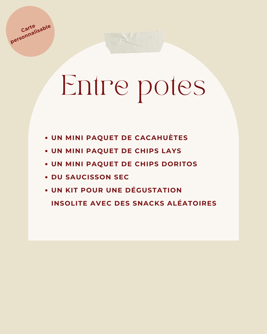 Coffret cadeau personnalisé soirée apéro