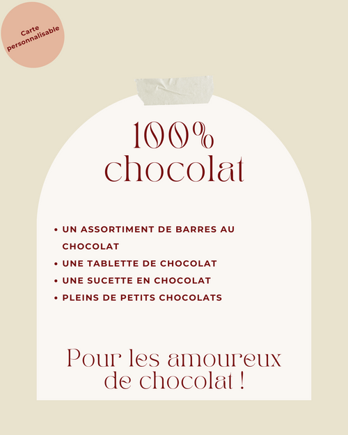 Coffret cadeau personnalisé Chocolat