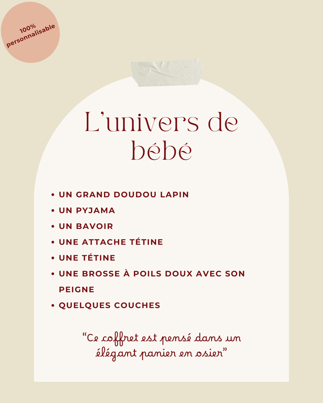 Coffret cadeau personnalisé Naissance Prestige