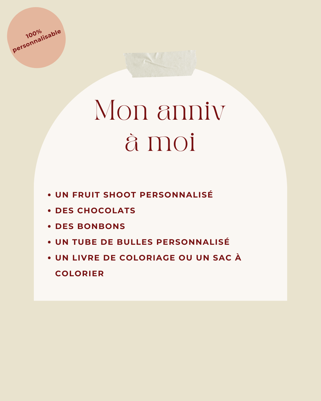 Coffret cadeau personnalisé pour les anniversaires d'enfants