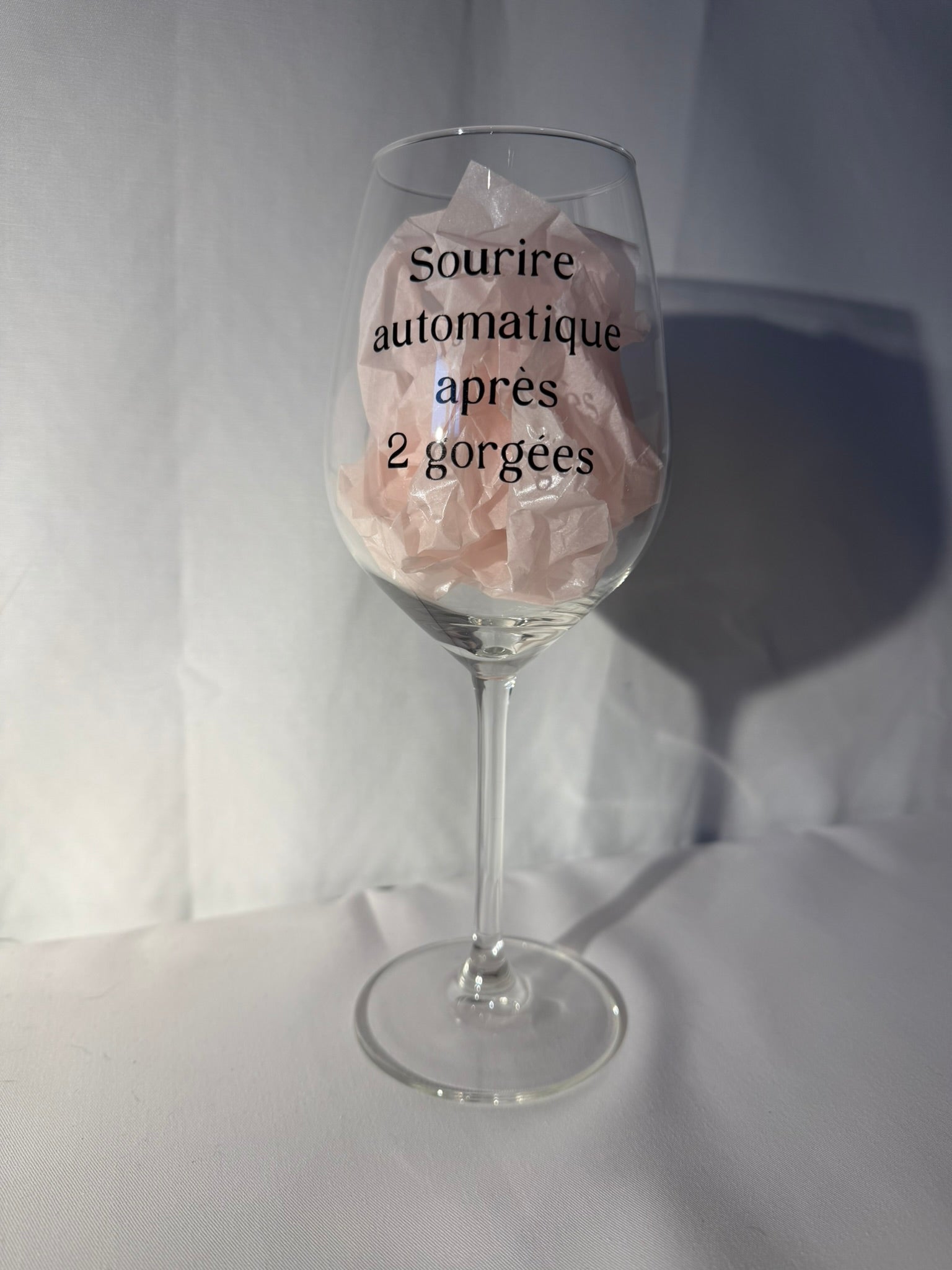 Verre à vin sourire - Atelier Français
