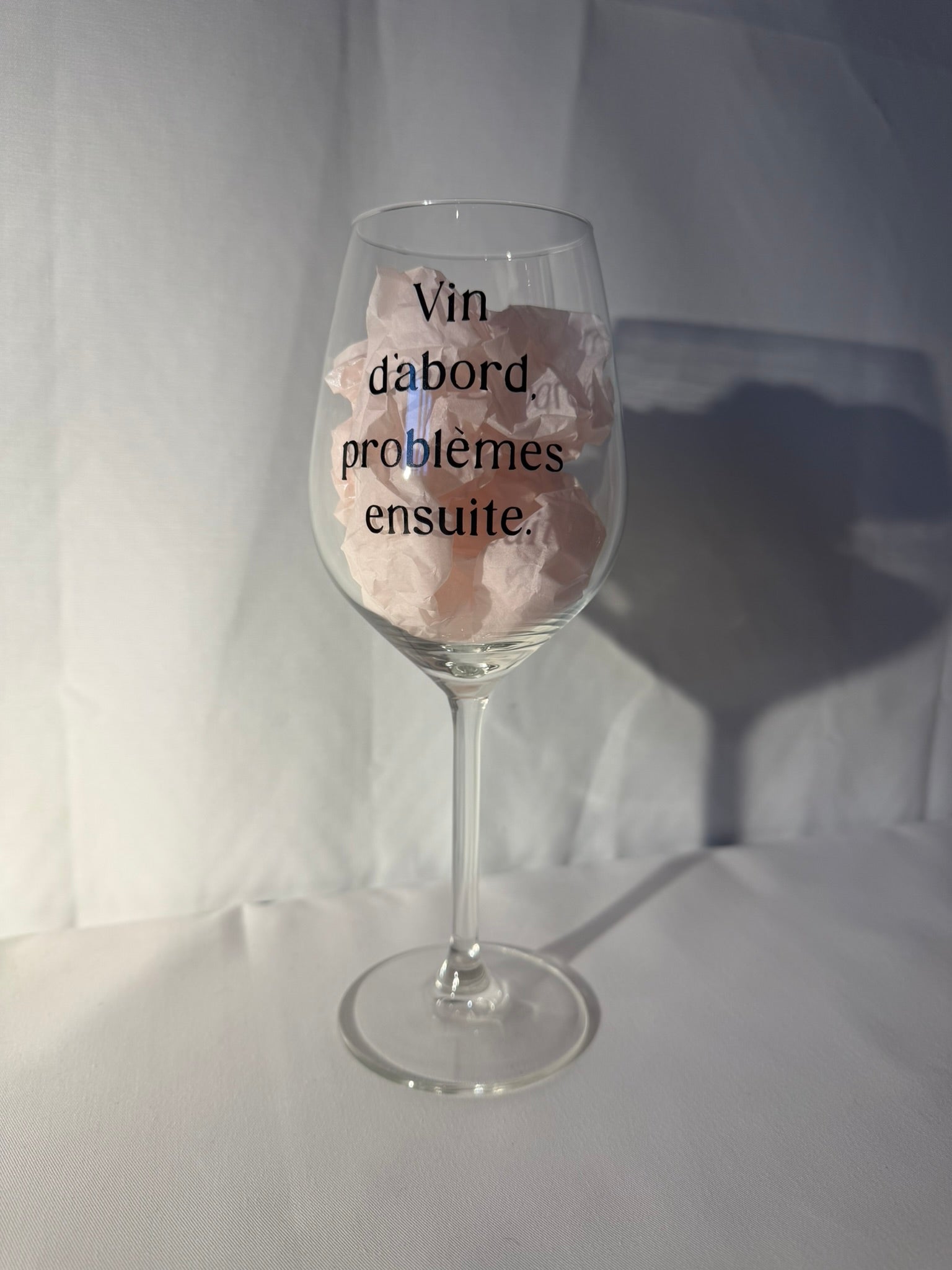 Verre à vin problèmes - Idée Cadeau Artisanale