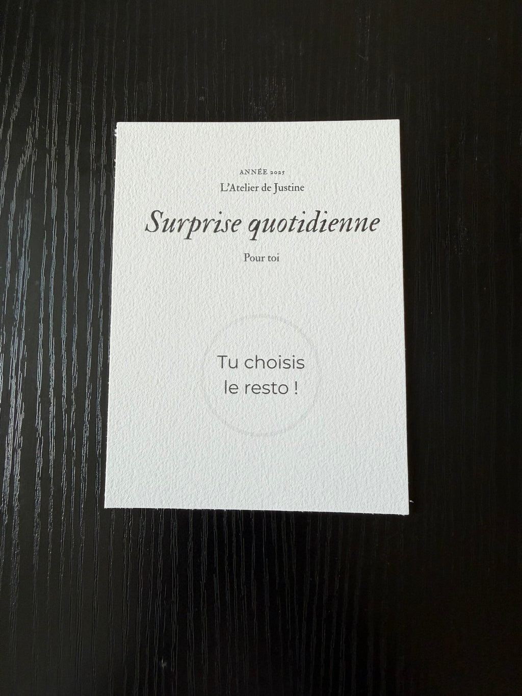 Carte à gratter SURPRISE QUOTIDIENNE - Petite Attention