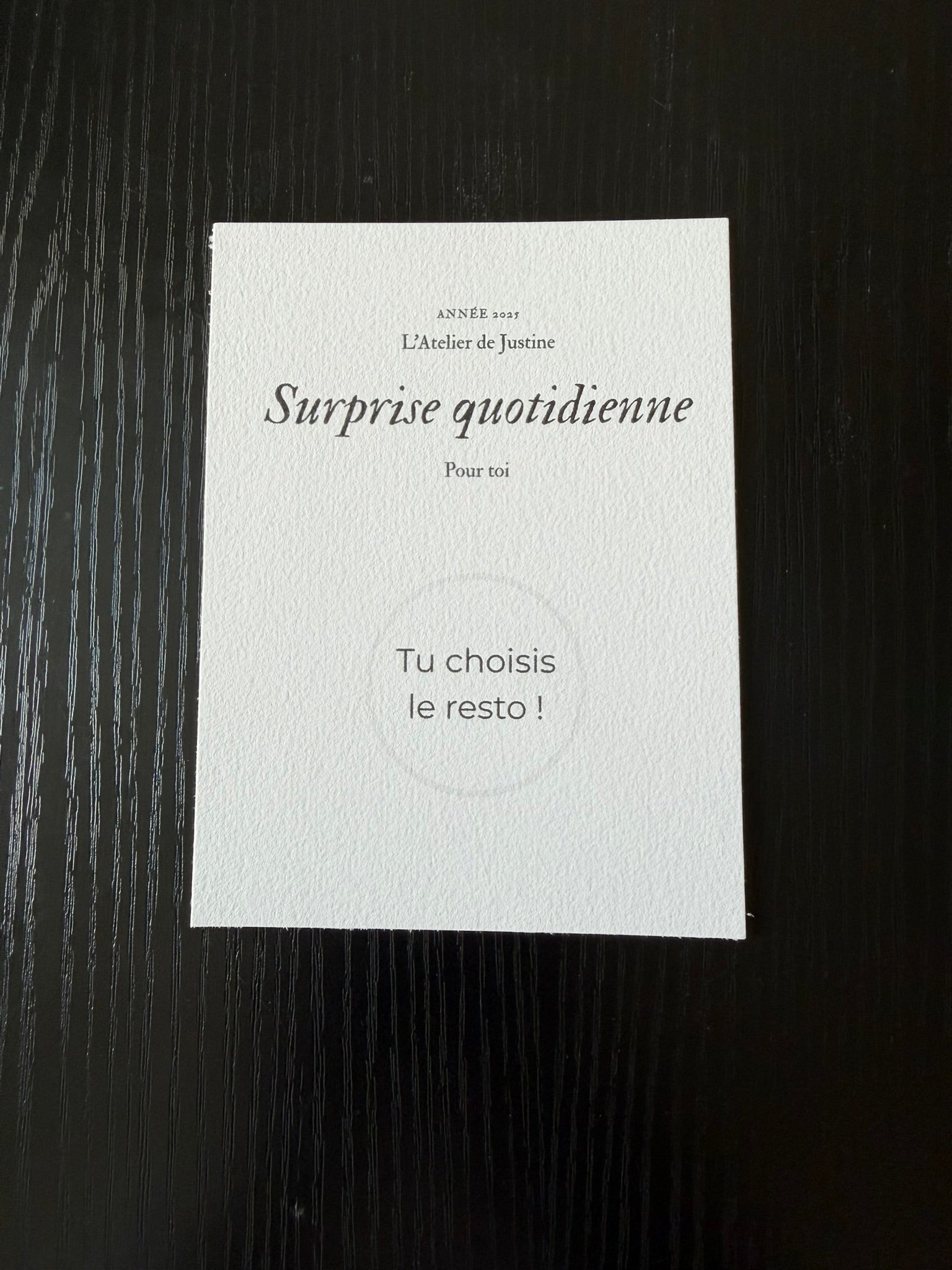 Carte à gratter SURPRISE QUOTIDIENNE - Petite Attention