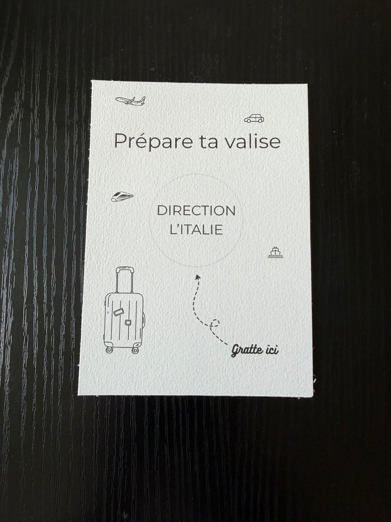 Carte à gratter VOYAGE - Un Cadeau Qui a du Sens
