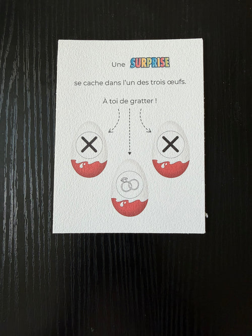 Carte à gratter MARIAGE - Pour Créer un Souvenir Inoubliable