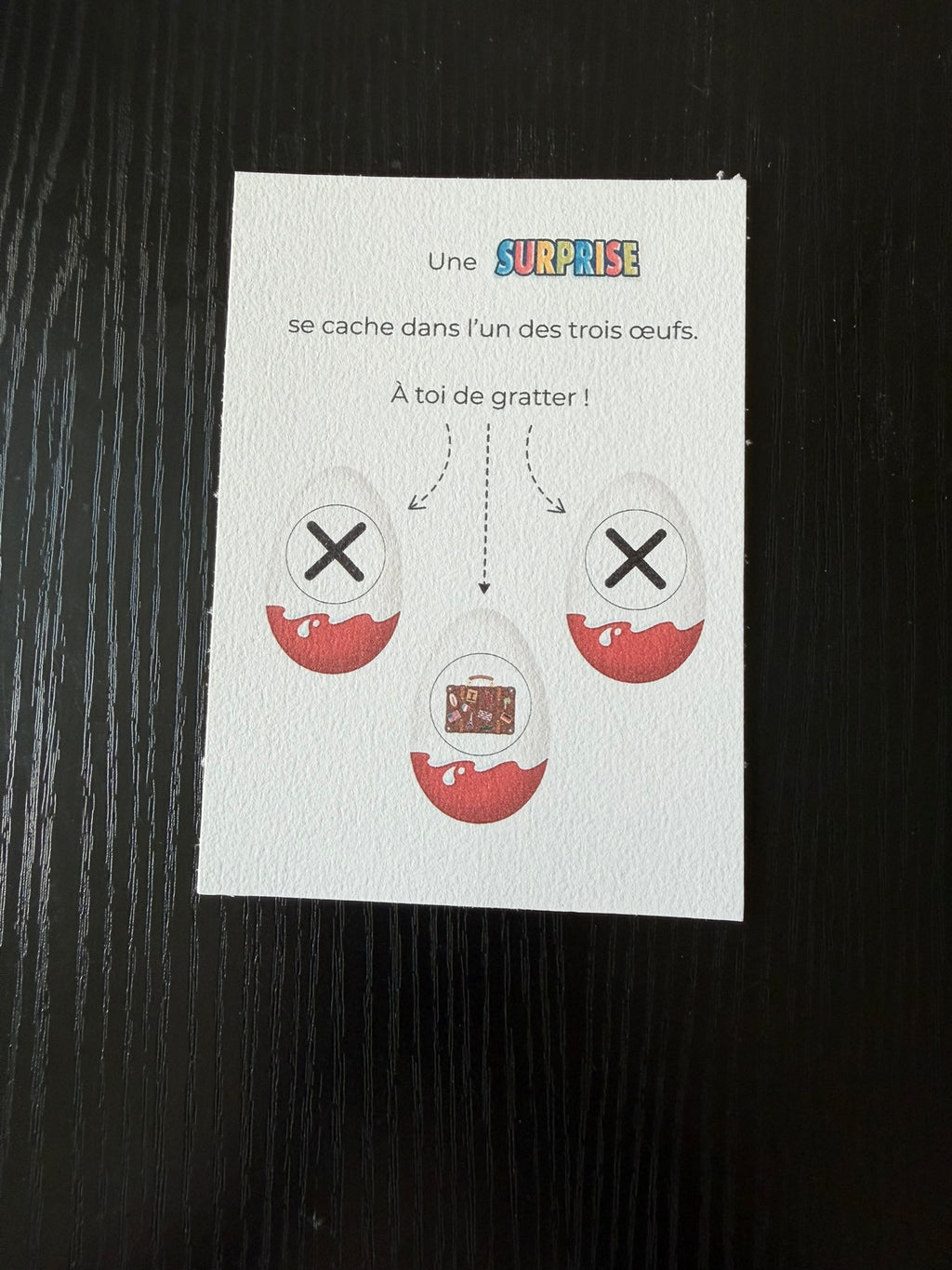 Carte à gratter ANNIVERSAIRE - Cadeau Attentionné