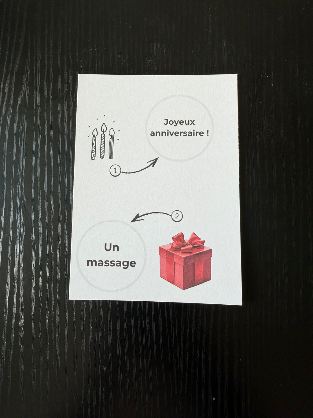 Carte à gratter ANNIVERSAIRE - Cadeau Attentionné