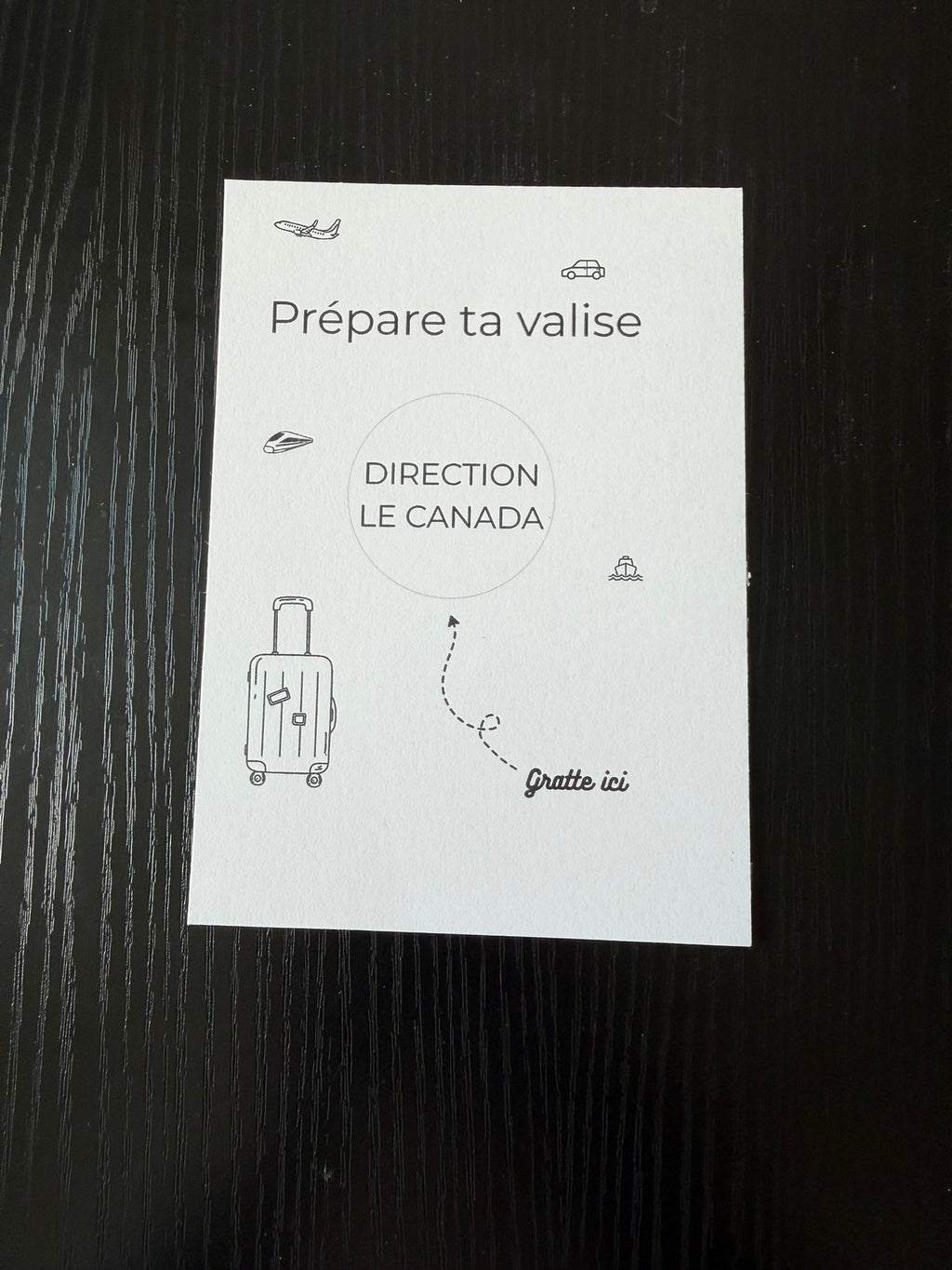 Carte à gratter VOYAGE - Un Cadeau Qui a du Sens