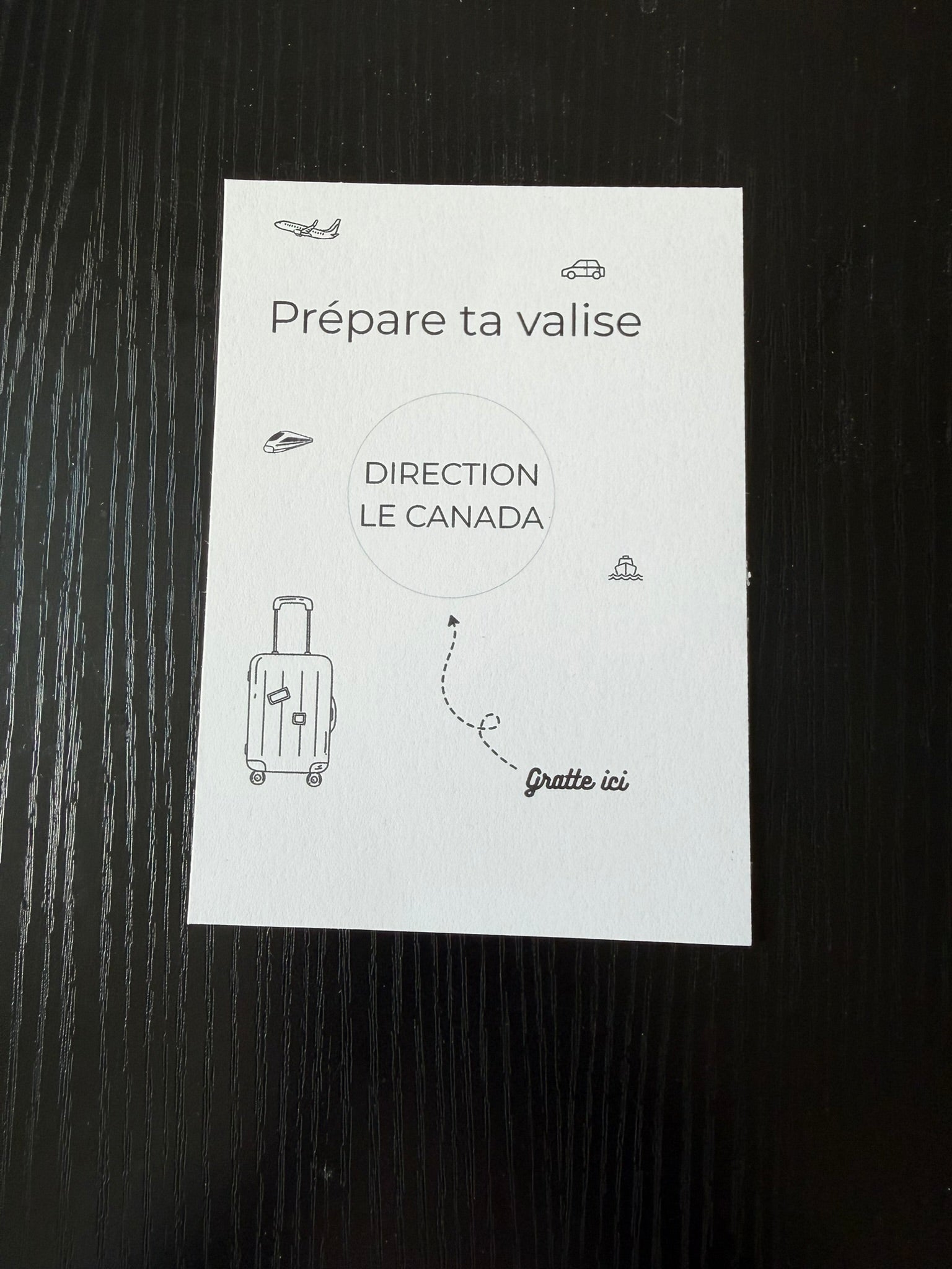 Carte à gratter VOYAGE - Un Cadeau Qui a du Sens