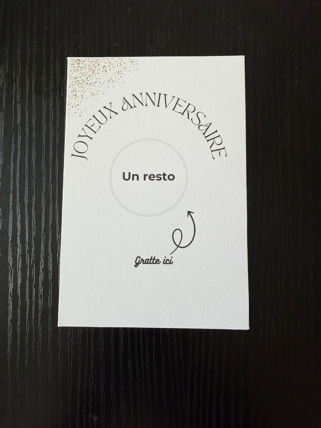 Carte à gratter ANNIVERSAIRE - Cadeau Attentionné