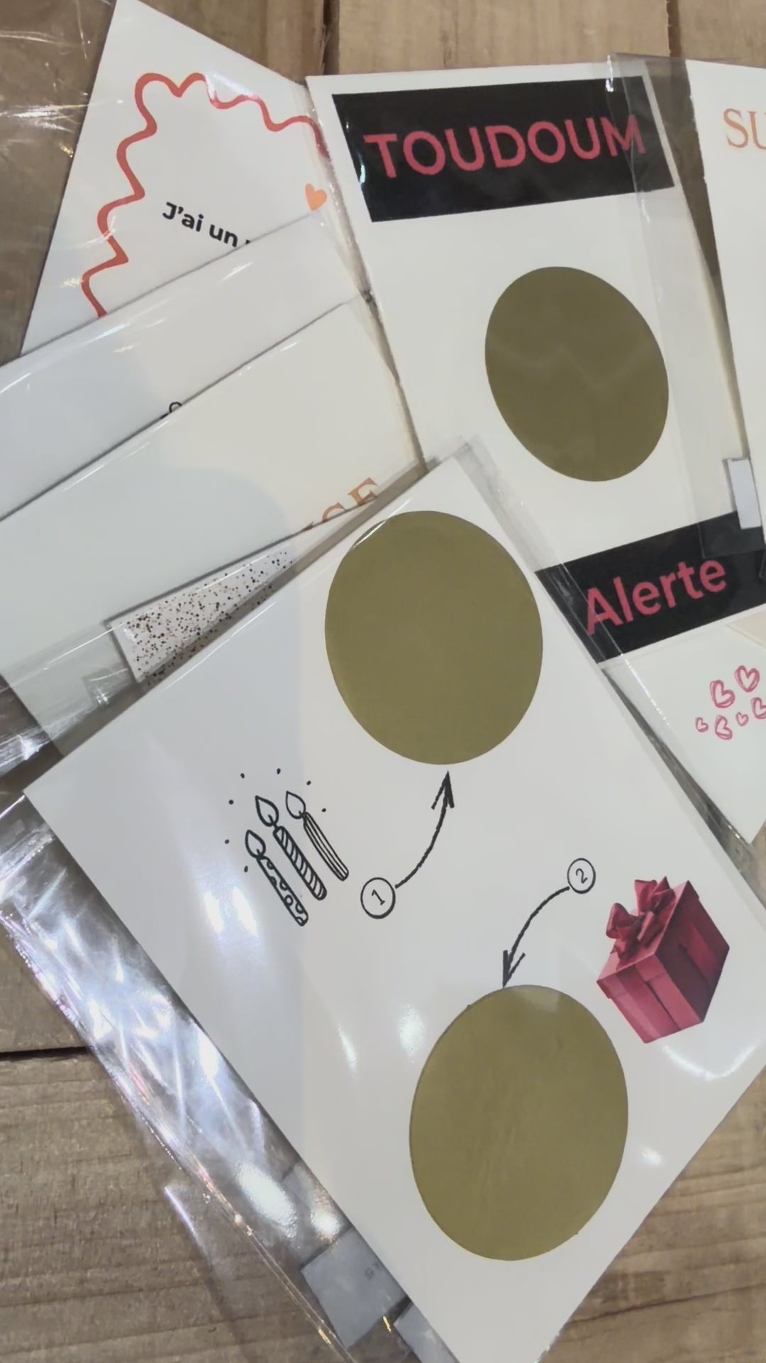 Carte à gratter ANNIVERSAIRE - Cadeau Attentionné